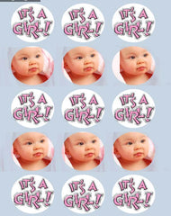 Baby shower cupcake toppers