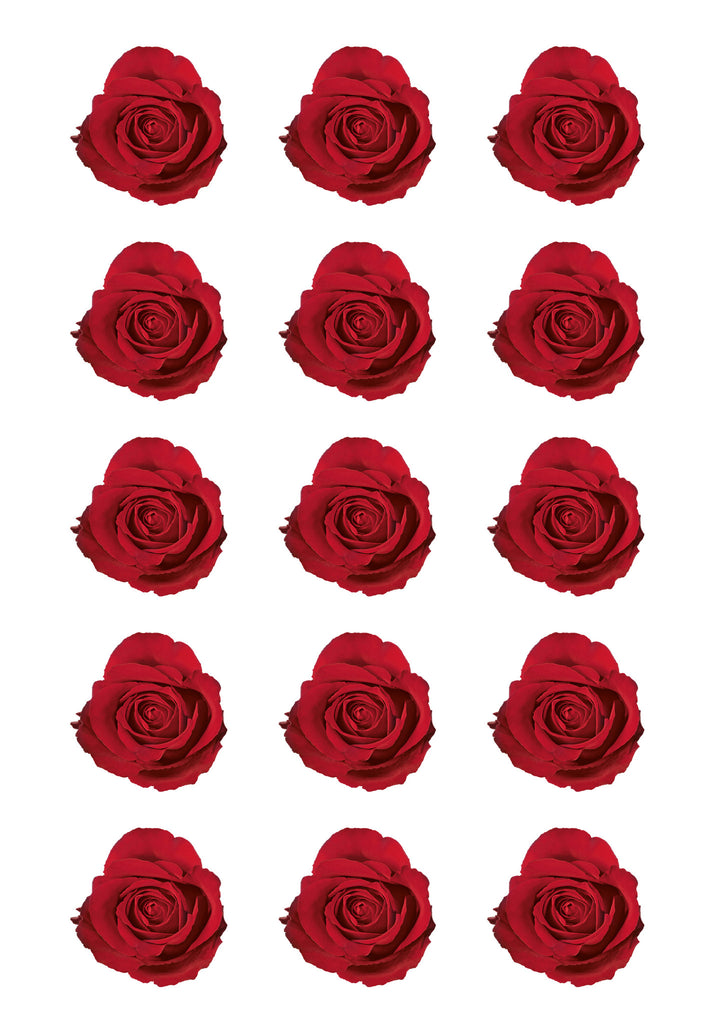 Red Roses Icing Prints