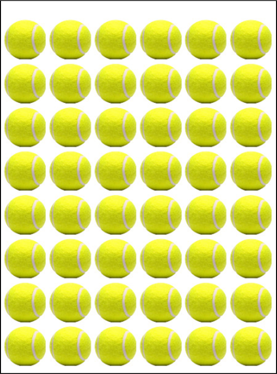 Wimbledon Tennis ball cake toppers